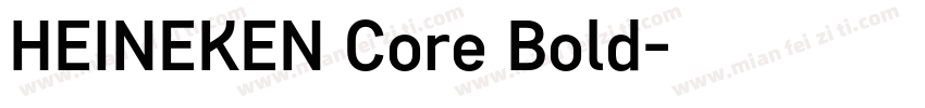 HEINEKEN Core Bold字体转换